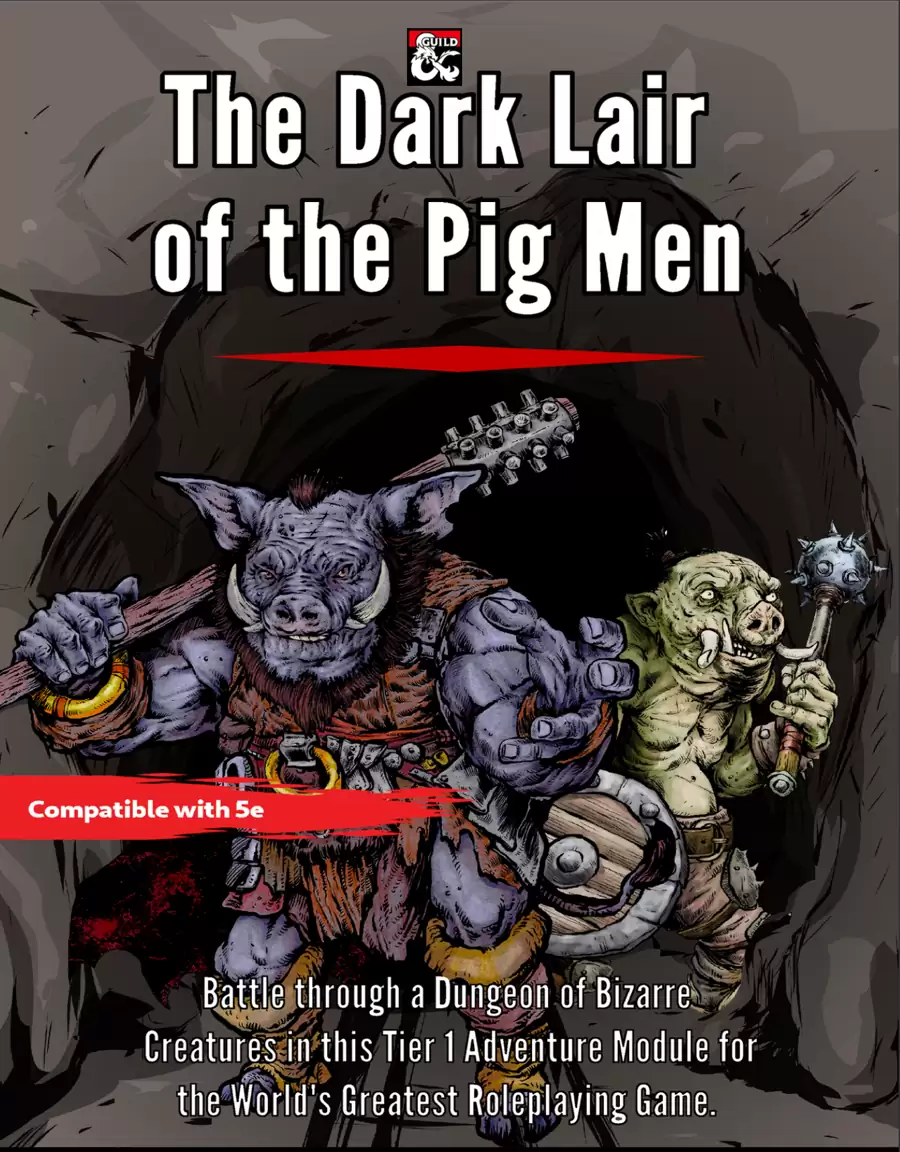 THE DARK LAIR OF THE PIG MEN Cover