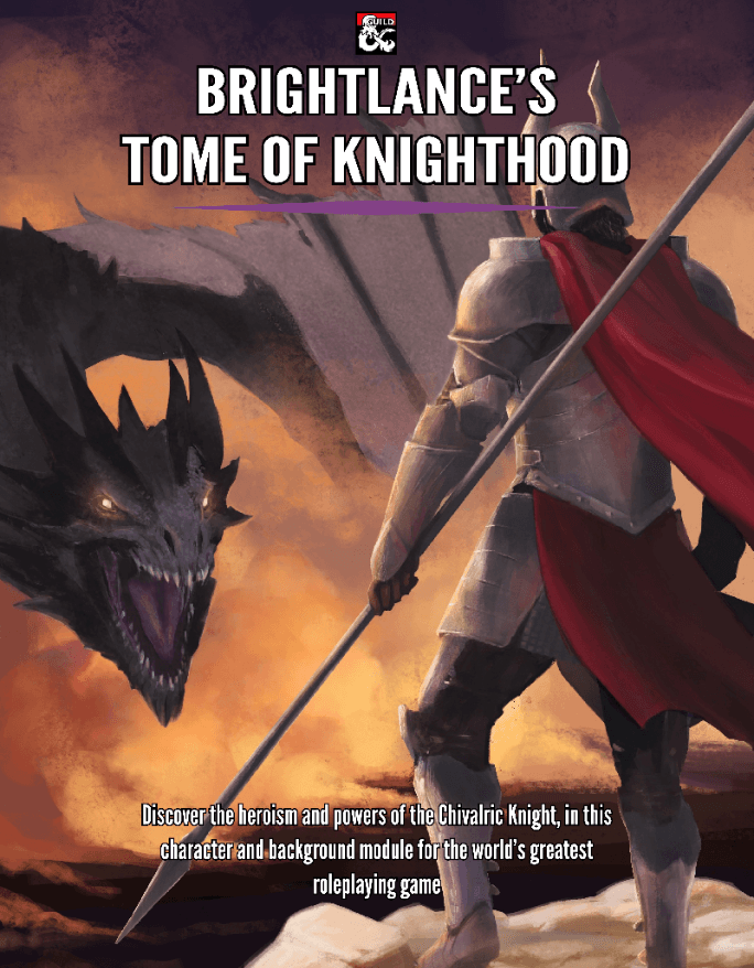 BRIGHTLANCE'S TOME OF KNIGHTHOOD Cover