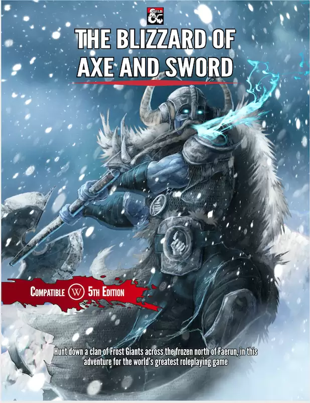 Cover of The Blizzard of Axe and Sword by Kieran Mathers